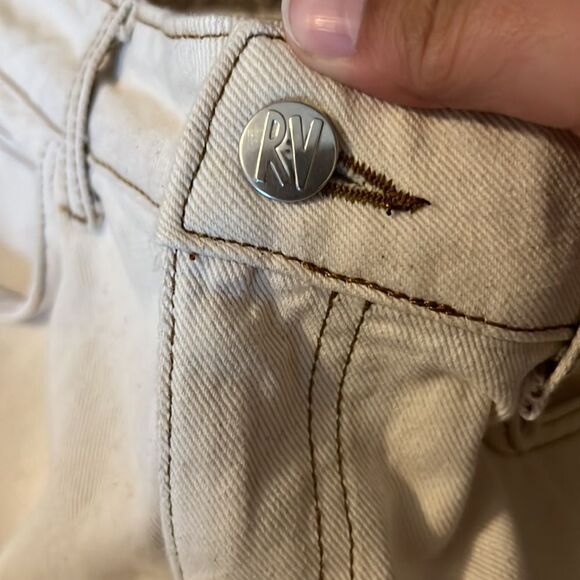 Reclaimed vintage cream jeans 32 - Picture 6 of 8